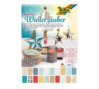 folia pad Winter Magic 20 Sheets with Different Motif cartons, 270 g/m², Approx.