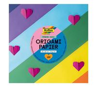 folia Premium - Fogli da piegare Basic, 70 g/m2, 100 fogli, carta pieghevole per origami, carta bifacciale da piegare