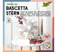 Folia, Set per Stella Fai da Te Bascetta, di Colore Blu, codice Articolo 836/3030, Carta, Bianco, 15 x 15 cm