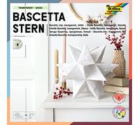 Folia, Set per Stella Fai da Te Bascetta, di Colore Blu, codice Articolo 836/3030, Carta, Bianco, 20 x 20 cm