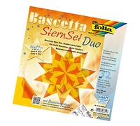 Folia, Set per Stella Fai da Te Bascetta, di Colore Blu, codice Articolo 836/3030, Carta, Giallo/Arancione, 20 x 20 cm