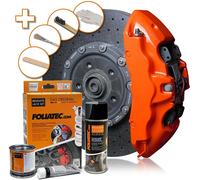 FOLIATEC 2167 KIT VERNICE PINZE FRENO ALTE TEMPERATURE ARANCIONE TUNING AUTO