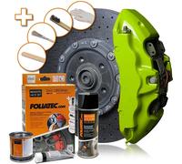 FOLIATEC 2177 KIT VERNICE PINZE FRENO ALTE TEMPERATURE GREEN TOXIC TUNING AUTO