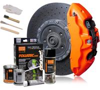 FOLIATEC 2183 KIT VERNICE PINZE FRENO ALTE TEMPERATURE ARANCIONE TUNING AUTO