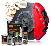 FOLIATEC 2185 KIT VERNICE PINZE FRENO ALTE TEMPERATURE NEON RED TUNING AUTO