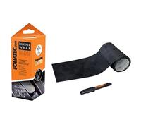 FOLIATEC Pellicola effetto pelle scamosciata per abitacolo auto, colore nero, 15 x 140 cm