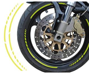 Foliatec F34447 pin-striping Racing profilo design, neon-giallo, 14 x 41 cm