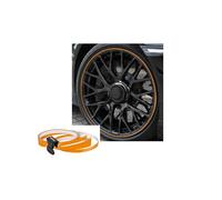 Foliatec Pin Design Stripes Per Cerchi, B = 6 Mm, In ttrezzo Di Montaggio, Arancione, 4 Strisce, 6Mm X 2,15 M, 1 Striscia Per Prova 6 Mm X 40 Cm