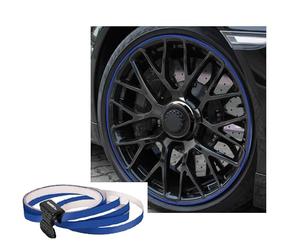 Foliatec PIN Design Stripes per cerchi, B = 6 mm, in ttrezzo di montaggio, blu scuro4 strisce … 6mm x 2,15 m, 1 striscia per prova 6 mm x 40 cm