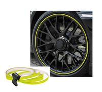 Foliatec Pin Design Stripes Per Cerchi, B = 6 Mm, Incl. Attrezzo Di Montaggio, Giallo Fosf. 4 Strisce … 6Mm X 2,15 M, 1 Striscia Per Prova 6 Mm X 40 Cm