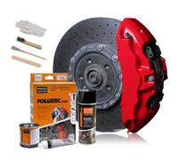 FOLIATEC 2160 VERNICE PINZE FRENO SET DA 3 COMPONENTI ROSSO RACING LUCIDO