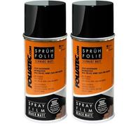 Foliatec Spray Film (Pellicola Spray) - Nero Opaco 1x150ml (Confezione da 2)
