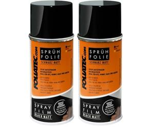 Foliatec Spray Film (Pellicola Spray) - Nero Opaco 1x150ml (Confezione da 2)