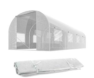 Folie für Gewächshaustunnel 3x4,5m (13,5m²) weiß Plonos