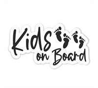 Folien-Zentrum - 2 X Kids on Board 12,5 x 7 cm - Adesivi di alta qualità per auto tuning - Adesivi per auto - Adesivi divertenti per auto - Stickerbomb - Made in Germany (2) 30