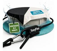 Folienkönig® Copertura per piscina in telo da silo premium 5x5m con chiusura EasyFlex® | Telo copripiscina oscurante contro le alghe | Copertura estiva e invernale per piscine Ø 320-420 cm (366 cm)