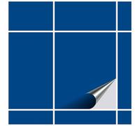 FoLIESEN - Adesivi per piastrelle 20x25 cm | Adesivi murali autoadesivi per bagno e cucina I Resistenti ai graffi e rimovibili | 80 Decalcomania per piastrelle, .:Blu genziana opaco