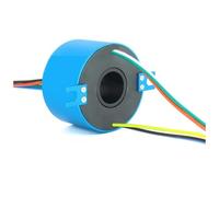 Folisila Anello di Contatto Passante con Foro Passante Diametro Interno 20 mm Diametro Esterno 56 mm 6 canali 10 A Giunto Rotante conduttivo connettore Elettrico ad Anello di Contatto