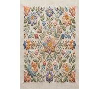 Folk Art Embroidery Notebook: Beautiful Traditional Floral Pattern Journal | 100 Pages College Ruled Lined Cream Paper | Elegant Vintage Needlework Matte Cover Diary