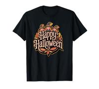 Folk Art STRECHES Halloween Felice Maglietta