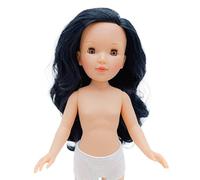 Folk Artesanía Bambola Nuda Pepa's 41 cm. cmorena Occhi Marrone