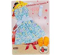 Folk Artesanía- Sintra, Simona Vestito da Bambola, Floreale, Colore Giallo, V421-19