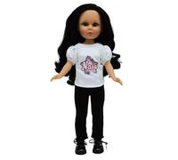 FOLK Bambola Naia Vidal Rosse Dolls Originale 41 cm. 100% Vinile Collezione Leggins e Maglietta Personalizzabile. Realizzato in Spagna Artigianato.