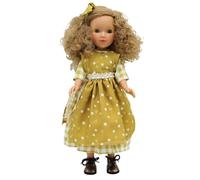 FOLK Bambola Pepa's Original Artigianato 41 cm. collezione Vidal Red Dolls con lentiggini e abito stampato. Prodotto in Spagna.