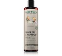 Folk & Flora Birch Tar shampoo di pulizia profonda per pelli secche con prurito 400 ml