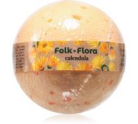 Folk & Flora Calendula bomba da bagno effervescente con calendula 130 g