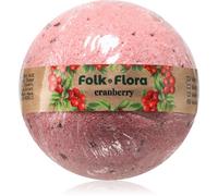 Folk & Flora Cranberry bomba da bagno 130 g
