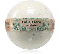 Folk & Flora Eucalyptus bomba da bagno con effetto lenitivo 130 g