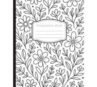 Folk Floral: Ruled Composition Notebook