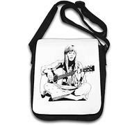 Folk Rock Singer Artist Chitarra Musica Borsa a tracolla Bianco