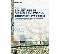 Folker Siegert Einleitung in die hellenistisch-jüdische Liter (Copertina rigida)