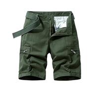 FOLKFOLD Pantaloncini cargo da uomo, leggeri, traspiranti, vestibilità ampia, abbigliamento da lavoro estivo multitasche, 28651 Army-en8, 46