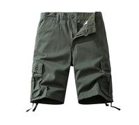 FOLKFOLD Pantaloncini cargo da uomo multi-tasche, vestibilità ampia, abbigliamento da lavoro estivo leggero all'aperto, 002 EN8, 48