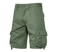 FOLKFOLD Pantaloncini da lavoro da uomo resistenti multitasche, vestibilità larga, estivi, per attività all'aperto, 002 EN8, 48