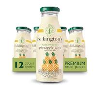Folkingtons - Bottiglie di vetro pressate per succhi di frutta, 12 confezioni da 250 ml