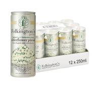 Folkington's - Pressé con fiori di sambuco, 100% naturale, 250 ml, 12 pezzi