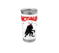 FolkLore Cryptozoologia Cryptozoology Mothman dagli occhi rossi della luna piena Bicchiere termico in acciaio inox doppia parete