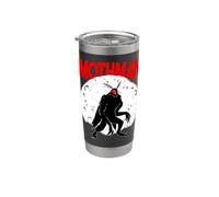 FolkLore Cryptozoologia Cryptozoology Mothman dagli occhi rossi della luna piena Bicchiere termico in acciaio inox doppia parete