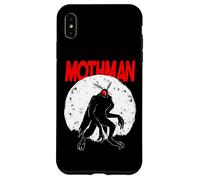 FolkLore Cryptozoologia Cryptozoology Mothman dagli occhi rossi della luna piena Custodia per iPhone XS Max