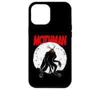 FolkLore Cryptozoologia Cryptozoology Mothman dagli occhi rossi della luna piena Custodia per iPhone 12 Pro Max
