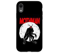 FolkLore Cryptozoologia Cryptozoology Mothman dagli occhi rossi della luna piena Custodia per iPhone XR