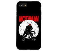 FolkLore Cryptozoologia Cryptozoology Mothman dagli occhi rossi della luna piena Custodia per iPhone SE (2020) / 7/8