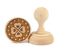 Folkroll Cookie Stamp Shamrock Ø 60 mm Timbro per biscotti in legno di faggio