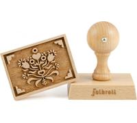 folkroll Timbro per Biscotti - Mazzo di Fiori 70 x 50 mm - 1 pz.