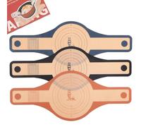 Folksy Super Kitchen Set di 3 fessure per pane olandese in silicone, set di 3 (2 fogli da 22,6 x 8,3 e 1 foglio da 22,6 x 9,4) (nero, grigio scuro, marrone)