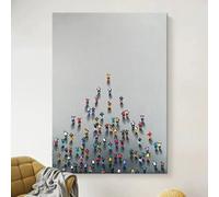 Folla creativa e minimalista Soggiorno Appeso Dipinto Dipinti ad olio per la decorazione della casa Camera da letto Sala da pranzo Soggiorno 70x100cm Senza cornice